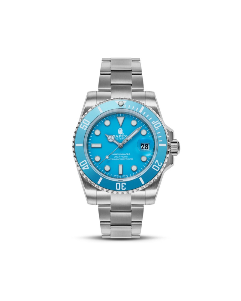 Montre Bape Catégories 1 BAPEX? Bleu Clair Homme | FVT-37398756